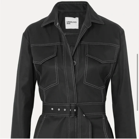 orseund iris belted workwear boiler jumpsuit